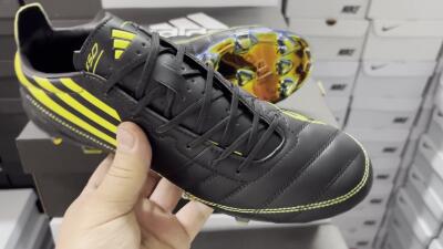 Adidas F50 Elite FG Football Boots - Black/Yellow/Gold