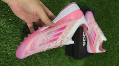Adidas F50 Pro TF Football Shoes - Pink/Gold/White