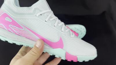 Nike Air Zoom Mercurial Vapor 16 Elite TF Football Shoes - Jade/Pink