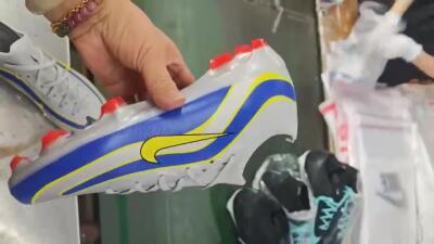 Nike Air Zoom Mercurial Vapor 16 Elite FG Football Boots - Silver/Blue/Yellow