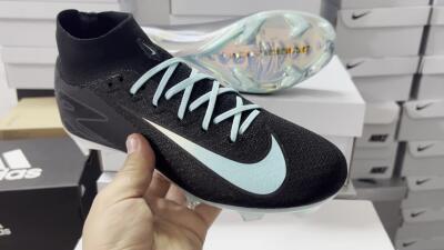 Nike Air Zoom Mercurial Superfly 10 Elite FG Football Boots - Black/Jade