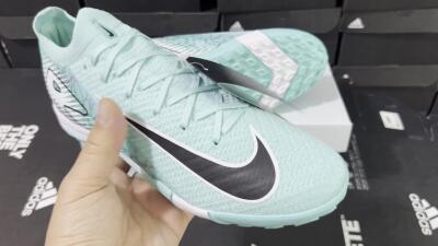 Nike Air Zoom Mercurial Vapor 16 Elite TF Football Shoes - Jade/Black/White