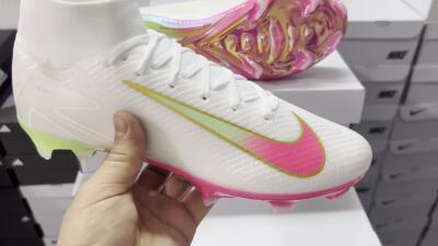 Nike Air Zoom Mercurial Superfly 10 Elite FG Football Boots - White/Red/Gold