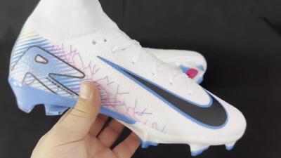 Nike Air Zoom Mercurial Superfly 10 Elite FG Football Boots - White/Blue/Black