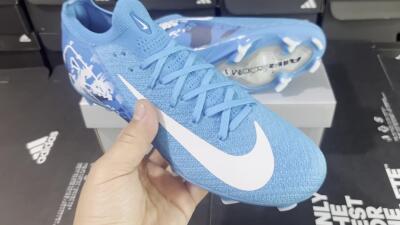 Nike Air Zoom Mercurial Vapor 16 Elite FG Football Boots - Blue/White/Black
