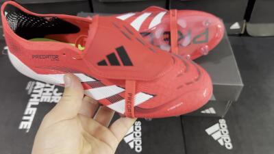 Adidas Predator 25 Elite Foldover Tongue FG Football Boots - Red/White/Black