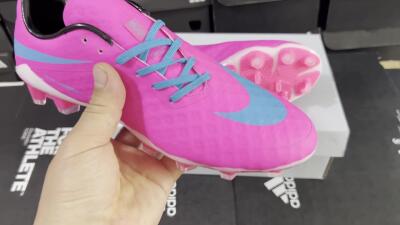 Nike Hypervenom Phantom FG Football Boots - Pink/Blue/White