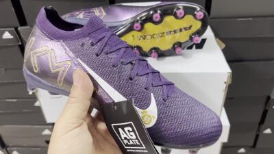 Nike Air Zoom Mercurial Vapor 16 Pro AG Football Boots - Purple/White/Gold