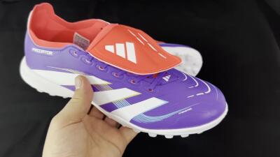 Adidas Predator Elite Foldover Tongue TF Football Shoes - Blue/White/Red