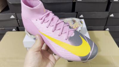 Nike Air Zoom Mercurial Superfly 10 Elite FG Football Boots - Pink/Black/Yellow