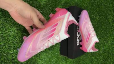 LY x Adidas F50 Elite FG Football Boots - Pink/White/Gold