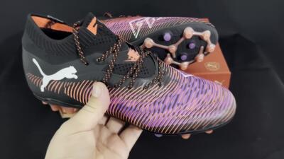 Puma Future 8 Ultimate FG Football Boots - Black/Purple/Orange