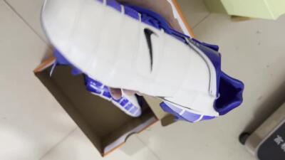 Nike Air Zoom Total 90 III FG Football Boots - White/Blue/Black