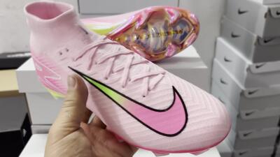 Nike Air Zoom Mercurial Superfly 10 Elite FG Football Boots - Pink/White/Yellow
