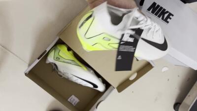 Nike Air Zoom Mercurial Vapor 16 Elite FG Football Boots - White/Black/Yellow