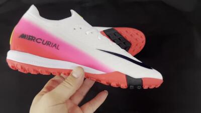 Nike Air Zoom Mercurial Vapor 16 Elite TF Football Shoes - White/Black/Pink