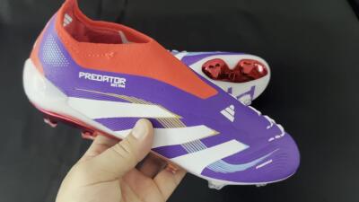 Adidas Predator 25 Elite Laceless FG Football Boots - Blue/White/Red