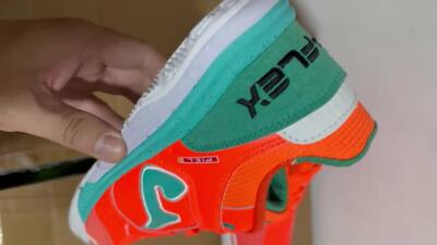 Joma Top Flex IC Football Shoes - Red/Jade/White