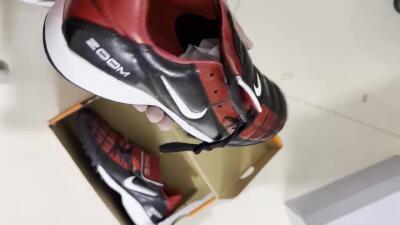 Nike Air Zoom Total 90 III TF Football Shoes - Black/Red/White