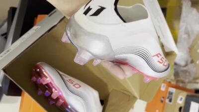 Messi x Adidas F50 Elite FG Football Boots - White/Silver/Red