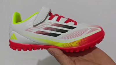 Adidas F50 Elite TF Football Shoes - White/Red/Yellow