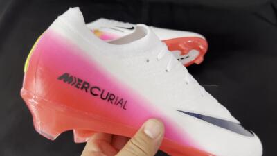 Nike Air Zoom Mercurial Vapor 16 Elite FG Football Boots - White/Pink/Red