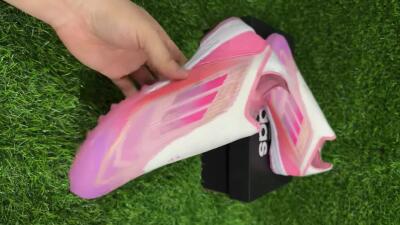 Adidas F50 Elite Laceless TF Football Shoes - Pink/Purple/Gold