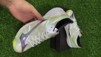 Mizuno Morelia Alpha Beta TF Football Shoes - Yellow/Red/Blue