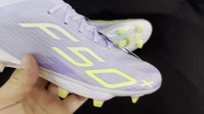Adidas F50+ Elite Lightstrike Pro FG Football Boots - Purple/Yellow/White