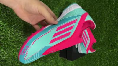 Adidas F50 Elite Laceless TF Football Shoes - Jade/Pink/White