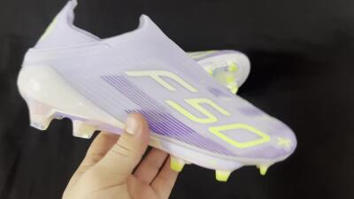 Adidas F50+ Lightstrike Pro Laceless FG Football Boots - Blue/Yellow/White