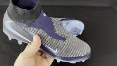 Nike Phantom 6 Elite High FG Football Boots - Silver/White/Black