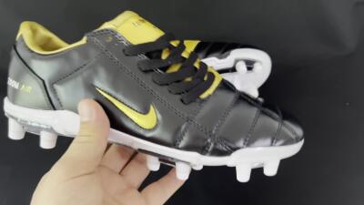 Nike Air Zoom Total 90 III FG Football Boots - Black/Gold/White