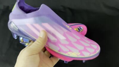 Adidas F50+ Lightstrike Pro Laceless FG Football Boots - Pink/Yellow/Purple