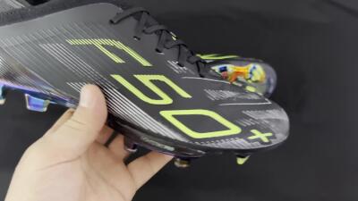 Adidas F50+ Lightstrike Pro FG Football Boots - Black/Silver/Yellow