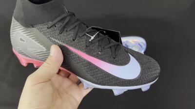 Nike Air Zoom Mercurial Superfly 10 Elite FG Football Boots - Black/Blue/Pink