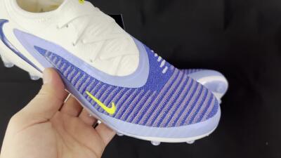 Nike Phantom 6 Elite Low FG Football Boots - Blue/White/Yellow