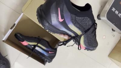 Nike Air Zoom Mercurial Vapor 16 Elite TF Football Shoes - Black/Silver/Red