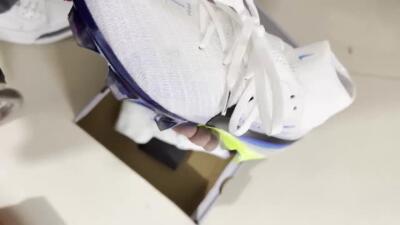 Nike Air Zoom Mercurial Superfly 10 Elite FG Football Boots - White/Electric Blue/Neon Green