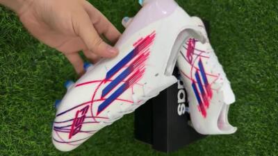 Adidas F50 Elite FG Football Boots - White/Crimson/Blue