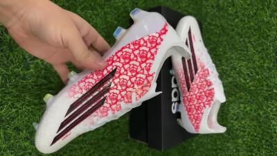 Adidas F50 Elite FG Football Boots - White/Crimson Rose/Black 