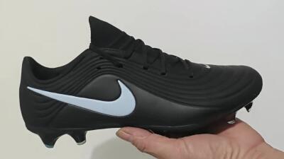 Nike Tiempo Legend 11 Elite FG Football Boots - Black/Sky Blue/Charcoal Grey