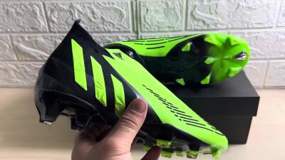 Adidas Predator Edge Geometric+ FG Football Boots - Green/Black