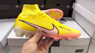 Nike Air Zoom Mercurial Superfly 9 Elite FG Football Boots - Yellow/Pink