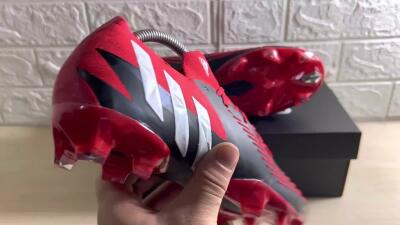 Adidas Predator Edge Geometric.1 FG Football Boots - Red/Black/White