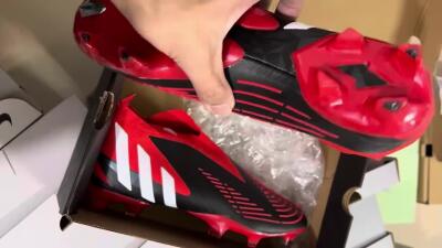 Adidas Predator Edge Geometric+ FG Football Boots - Red/Black/White