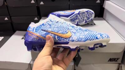 Nike Air Zoom Mercurial Vapor 15 Elite FG Football Boots - Blue/White/Red