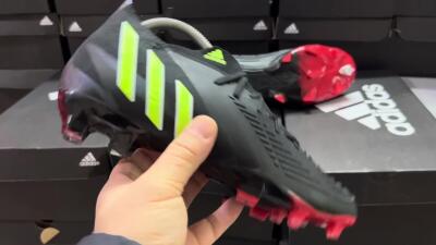 Adidas Predator Edge Geometric.1 FG Football Boots - Black/Yellow/Red