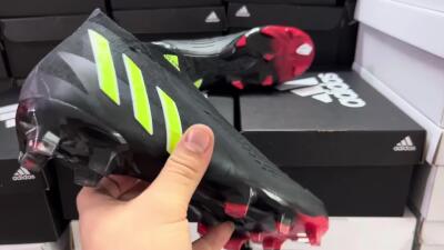 Adidas Predator Edge Geometric+ FG Football Boots - Black/Yellow/Red