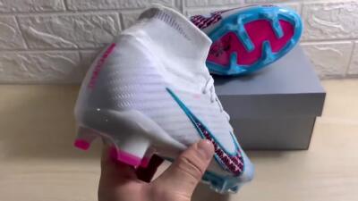 Nike Air Zoom Mercurial Superfly 9 Elite FG Football Boots - Grey/Blue/Red